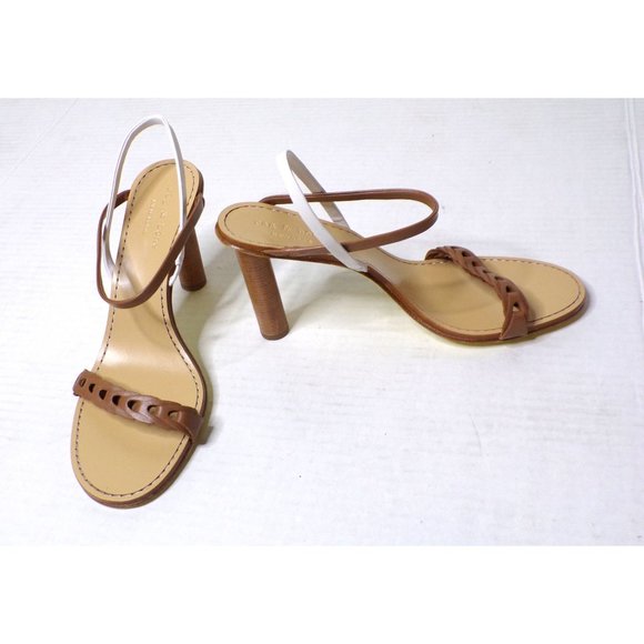 🆕 RAG & BONE Infinity Cylinder Heel Sandal Shoes Brown 11 - Picture 8 of 13